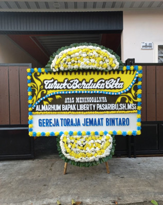 Papan Bunga Duka di Baktijaya